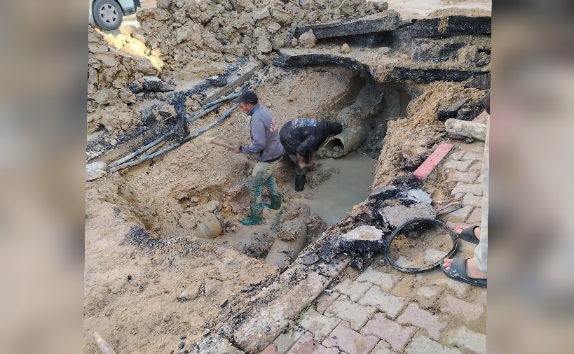 راس الجبل.. انقطاع المياه في رفراف