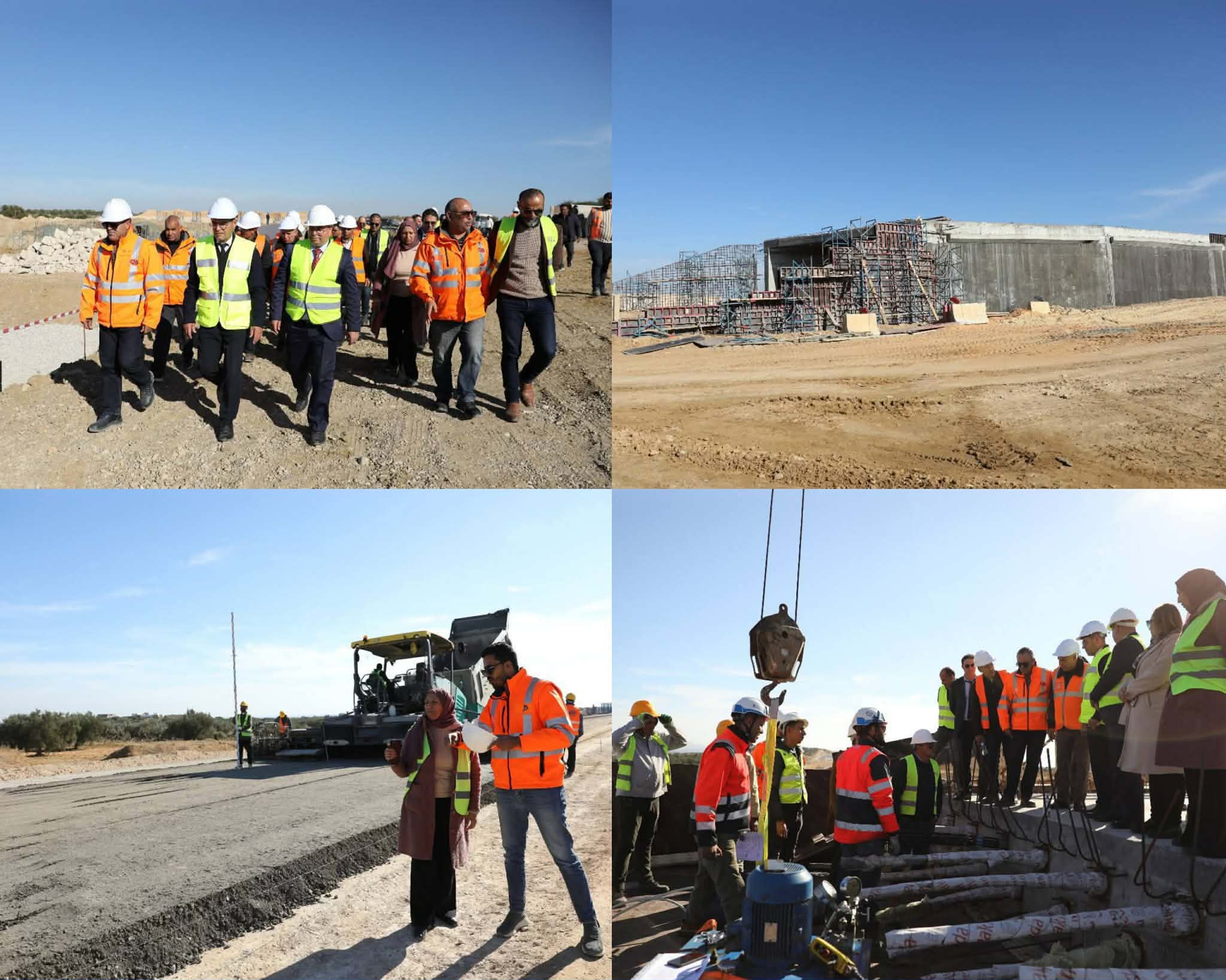 وزير التجهيز والإسكان يطلع على تقدم أشغال القسطين 3 و4 من الطريق السيارة تونس-جلمة