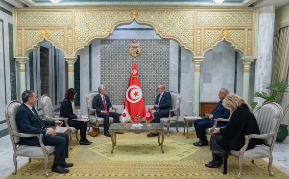 وزير الخارجية يتسلم نسخة من أوراق اعتماد سفير اليابان الجديد بتونس