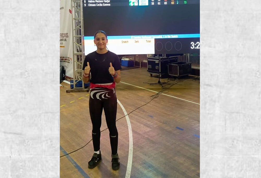  الألعاب الإفريقية للشباب.. ياسمين الرضواني تتوّج بذهبية في رفع الأثقال 