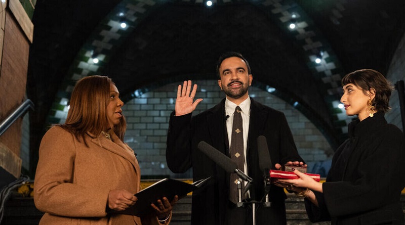 زهران ممداني يؤدي اليمين كأول عمدة مسلم لنيويورك 