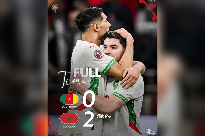  كأس افريقيا للأمم.. المغرب تطيح بالكاميرون و تتأهل لنصف النهائي 