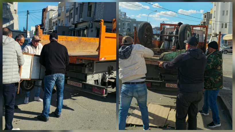 بلدية سوسة.. حملة لتحرير الأرصفة والتصدّي للإنتصاب الفوضوي 