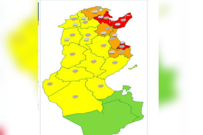 اسندها اللون الأحمر.. الرصد الجوي يحذر سكان هذه الولايات