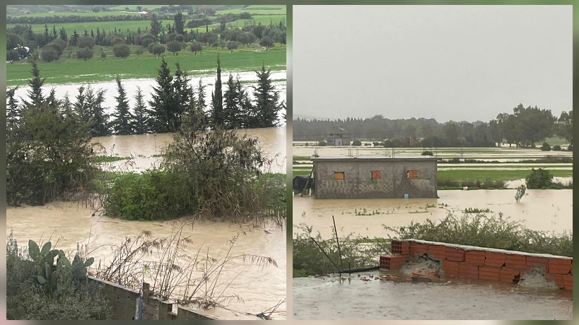  أوتيك.. المياه تغمر منازل حي المنار