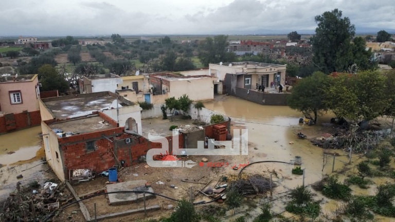 السبيخة.. متابعة ميدانية لوضعية الدواثرية بالخريوع إثر فيضان الأودية