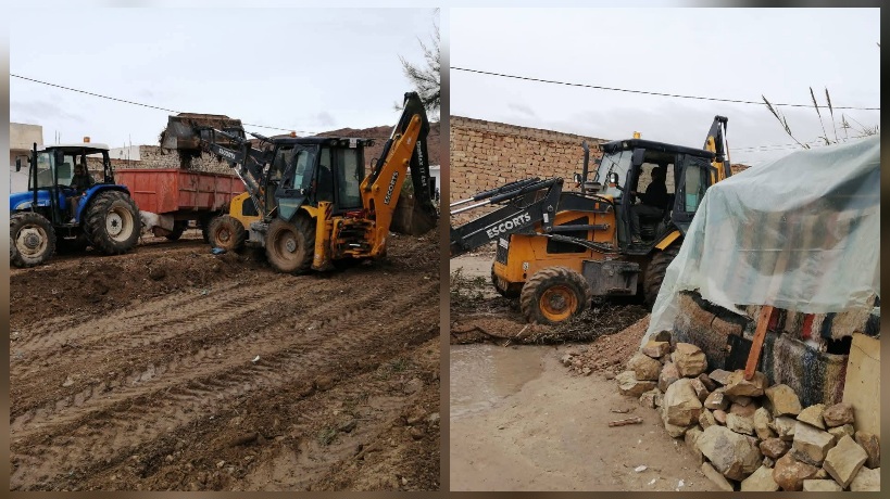 قفصة.. إخلاء كوخ بمنطقة سيدي عيش تحسبا للتقلبات المناخية