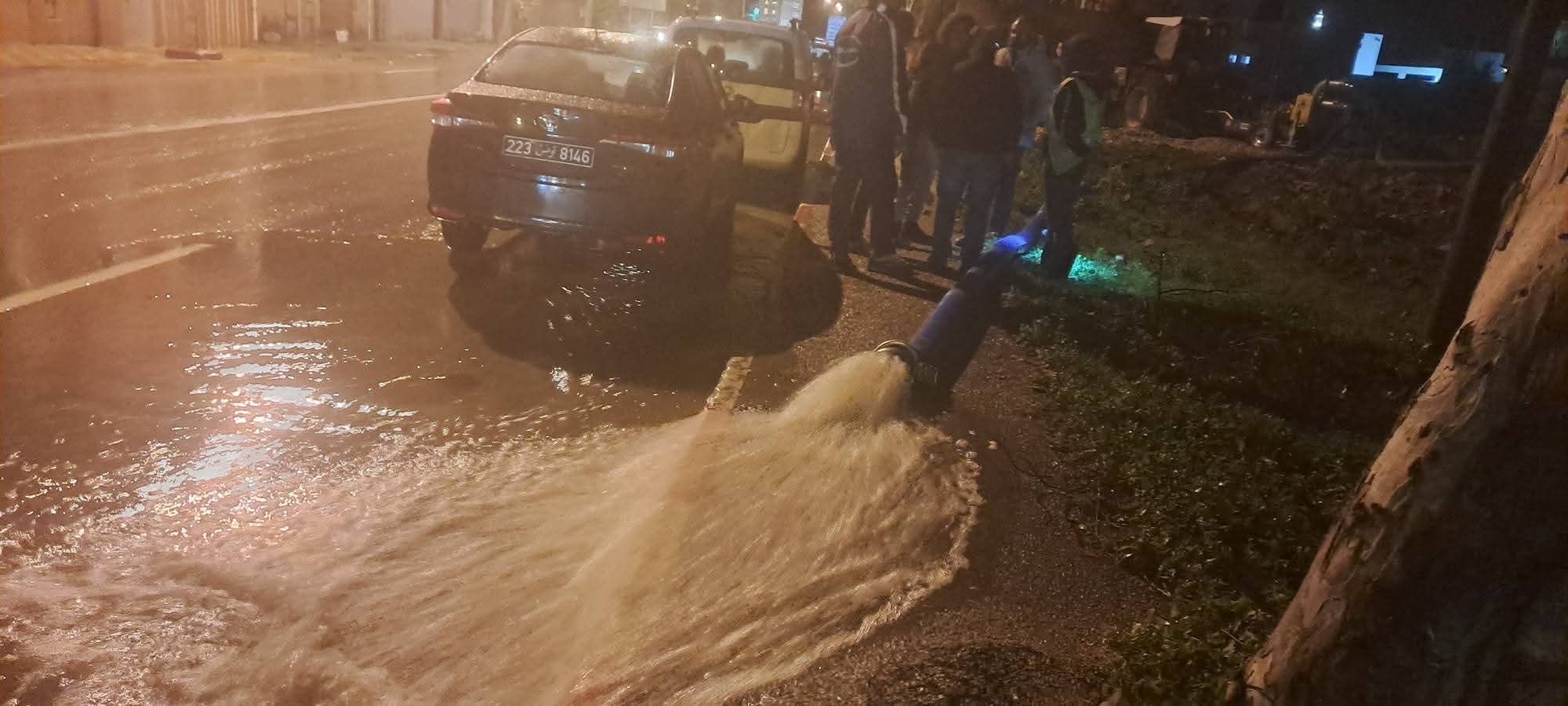  بنزرت.. استنفار لشفط مياه الأمطار