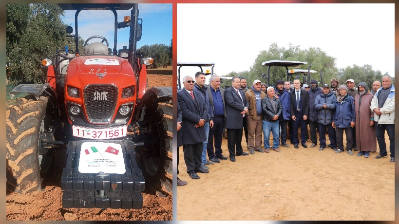 المركّب الفلاحي بالشعّال يتسلم دفعة من الجرارات والالات الفلاحية في إطار التعاون التونسي-الإيطالي