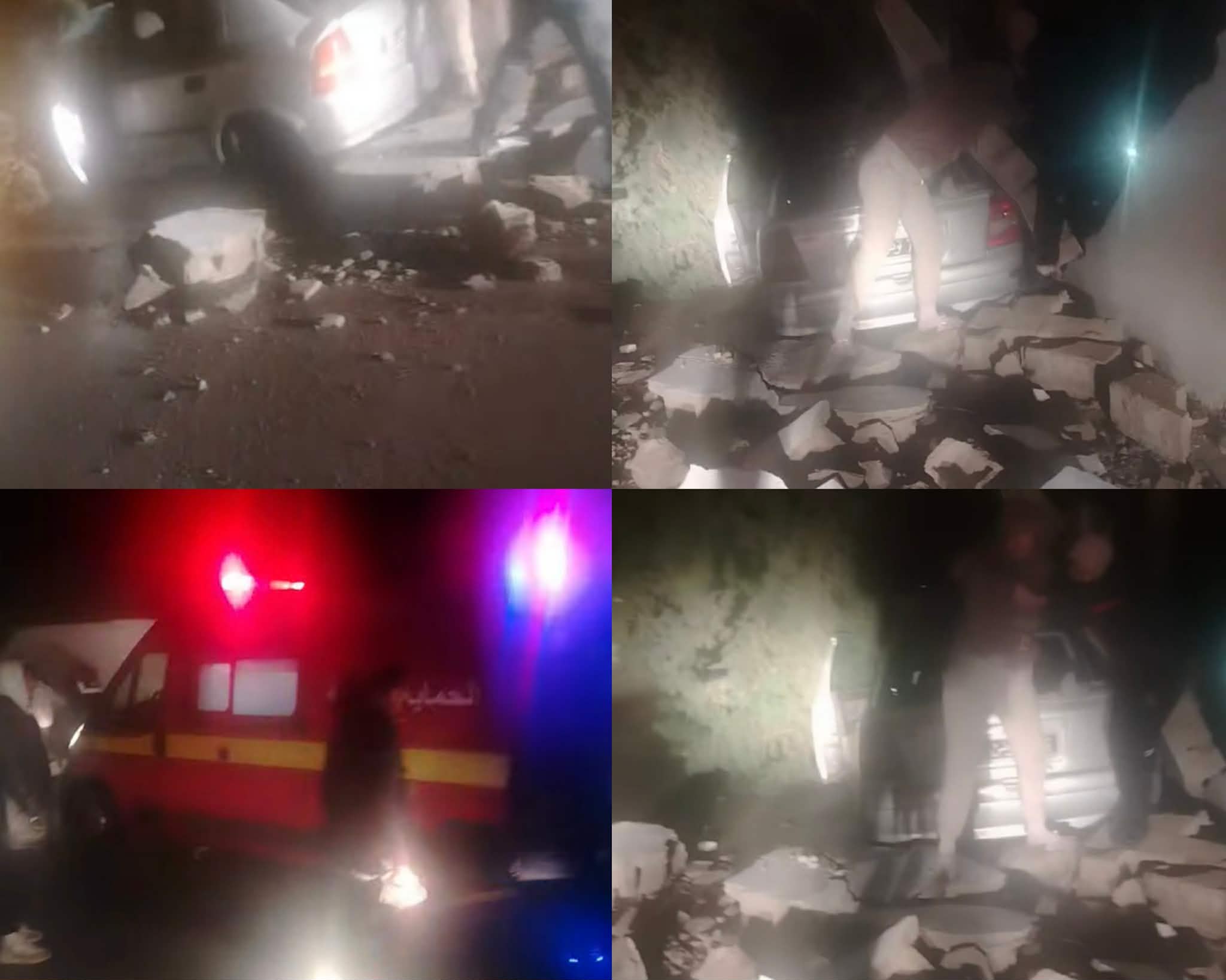 حمام الزربية.. سقوط حائط مدرسة ابتدائية على سيارة