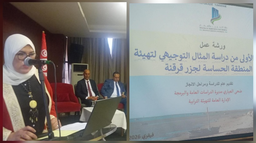  صفاقس.. ورشة عمل لعرض ومناقشة تقرير المرحلة الأولى لدراسة المثال التوجيهي لتهيئة المنطقة الحساسة لجزر قرقنة