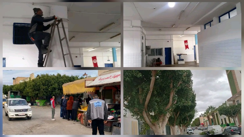 استعدادا لرمضان.. بلدية القصرين تنفذ أشغال نظافة وصيانة للمساحات الخضراء والمسلخ البلدي 