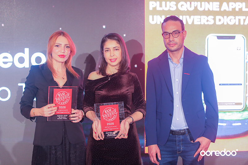 تتويج تطبيق "My Ooredoo" بلقب "منتج السنة تونس 2026"
