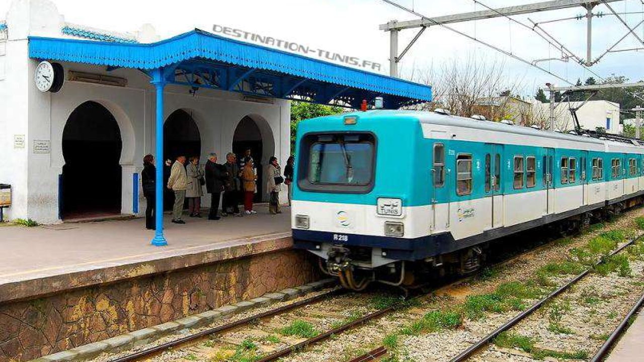  قطار تونس - حلق الوادي -المرسى يستأنف نشاطه 