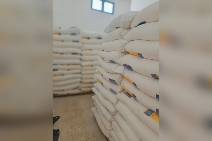 الشبيكة.. حجز 11 طن من الفارينة المدعمة داخل منزل