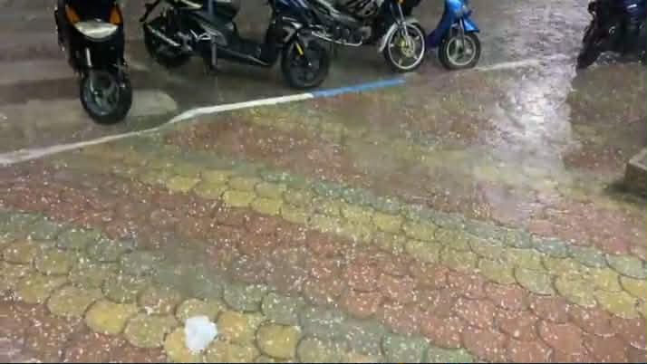 جربة ميدون.. أمطار غزيرة مصحوبة بالبرَدْ  