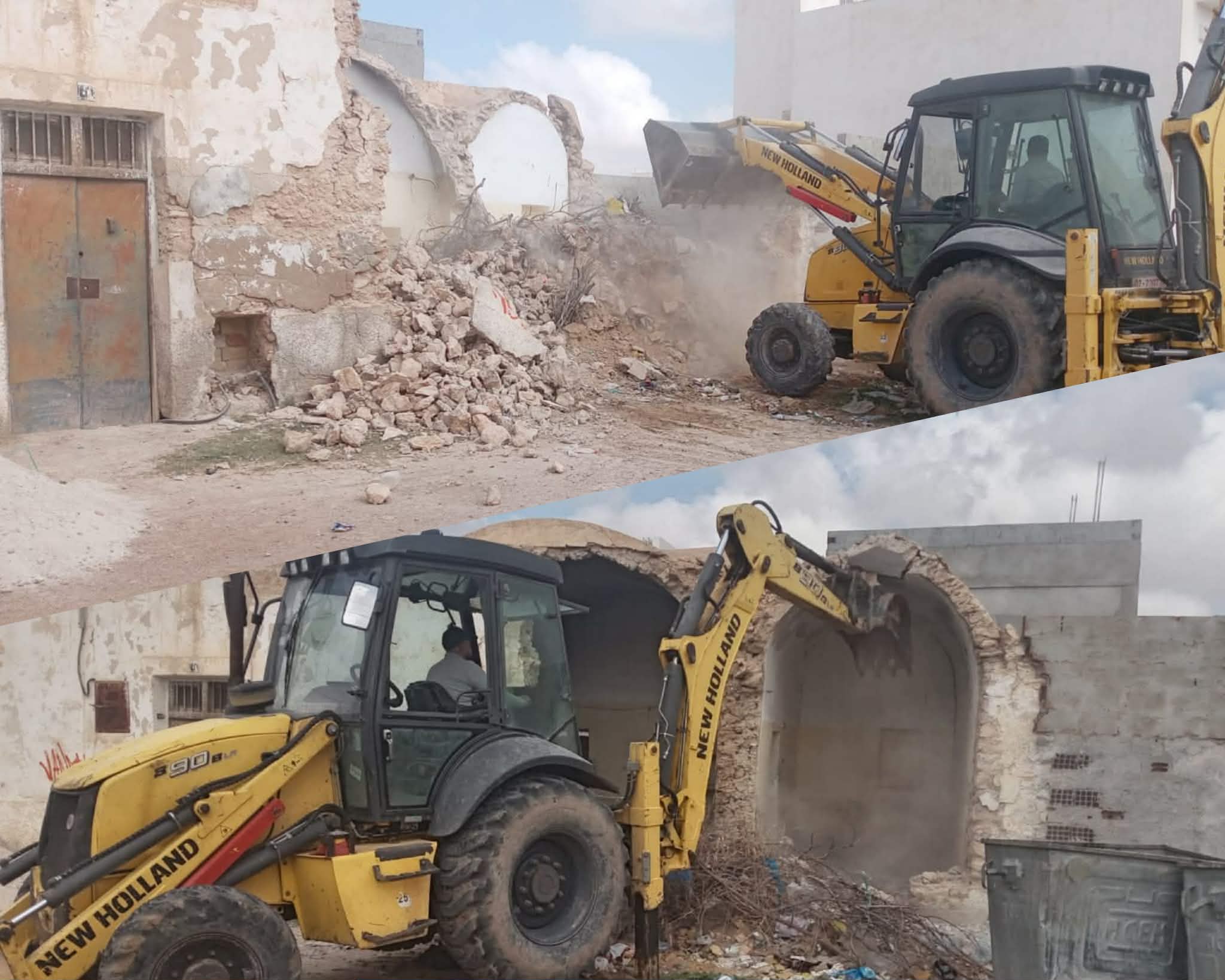  بلدية مدنين تنفذ 3 قرارات هدم