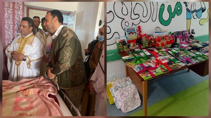 مدنين.. توزيع هدايا العيد على الاطفال المقيمين بمستشفى  الحبيب بورقيبة  