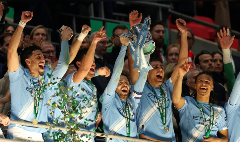  مانشستر سيتي يتوّج بكأس الرابطة الانقليزية