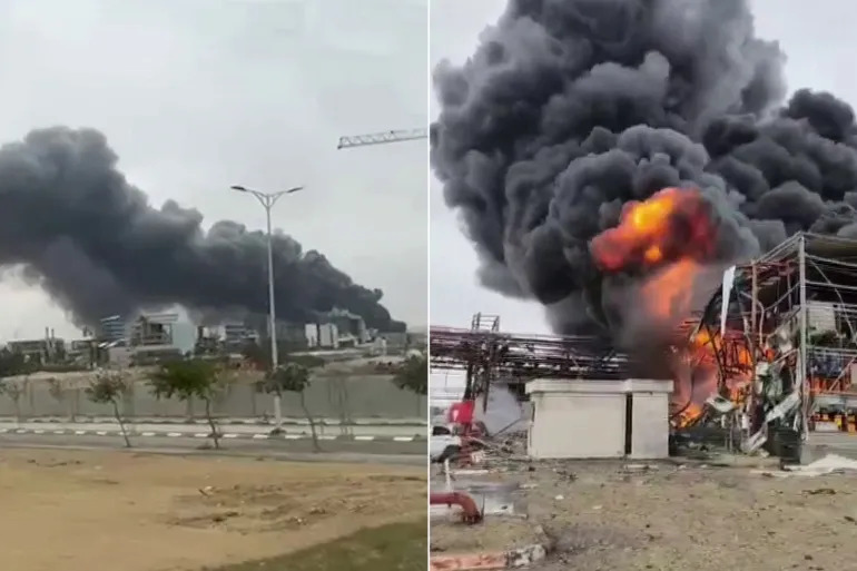 صاروخ إيراني يصيب مصنعا يحتوي مواد خطرة ببئر السبع