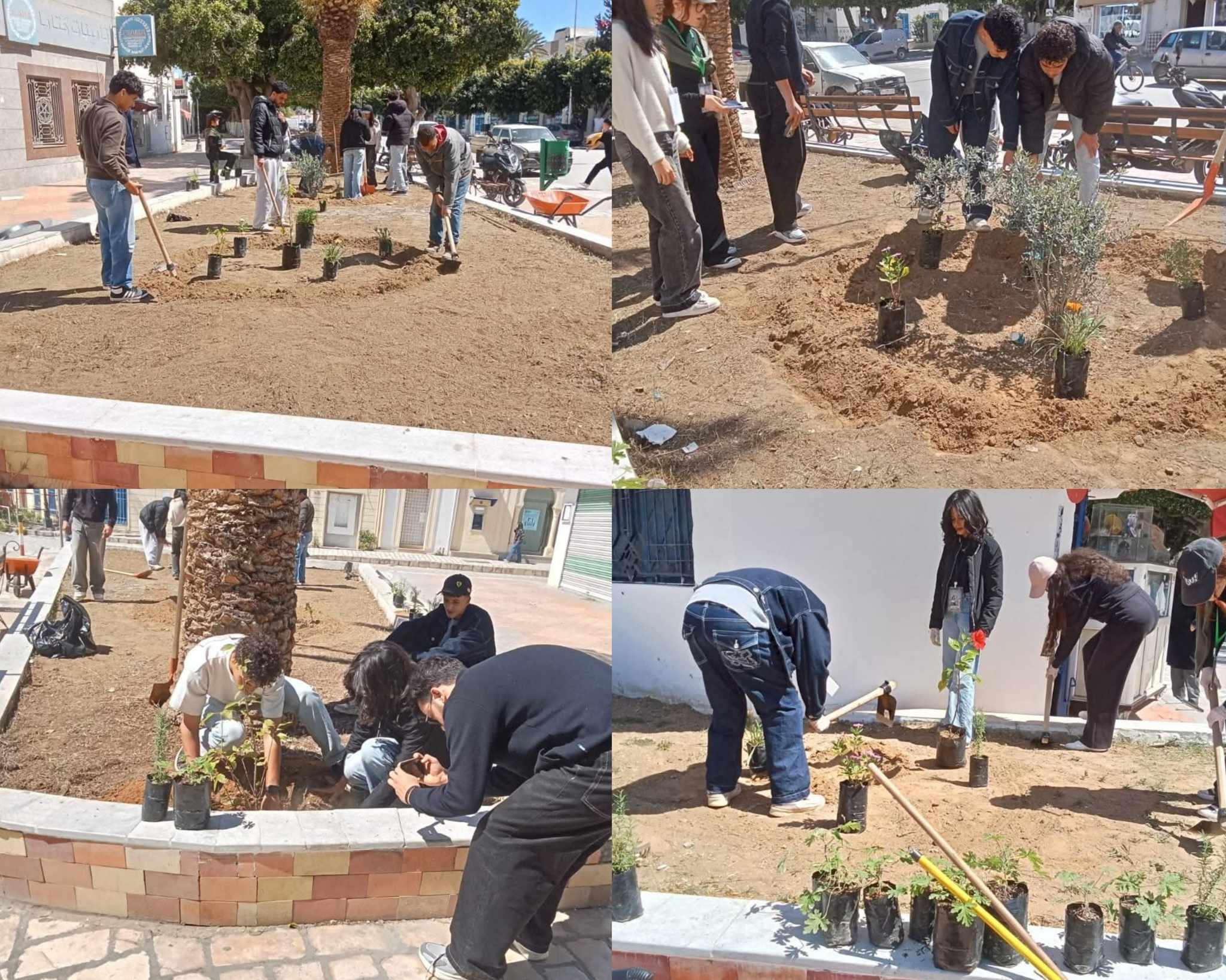 القيروان..تلاميذ المعاهد ينخرطون في مبادرة بيئية لتجميل وسط المدينة