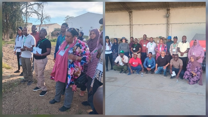 الشبيكة..وفد إفريقي يطلع على تجربة مركز القرين في إكثار البذور العلفية 