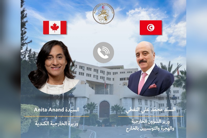 وزير الخارجية يتلقى مكالمة هاتفية من نظيرته الكندية 