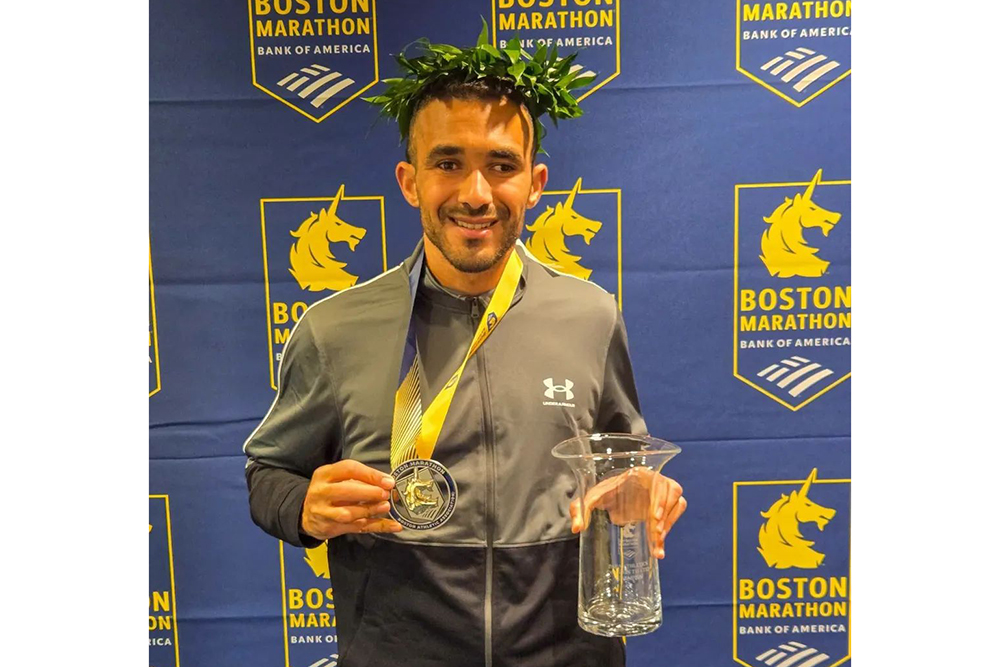  وجدي البوكحيلي يفوز بسباق ماراطون بوسطن الدولي