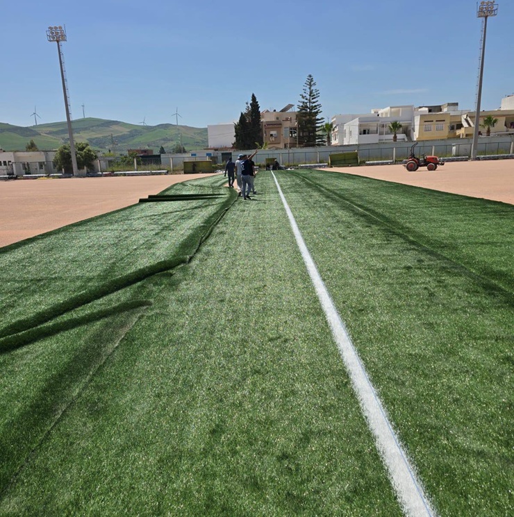  رأس الجبل.. انطلاق اشغال تعشيب الملعب البلدي