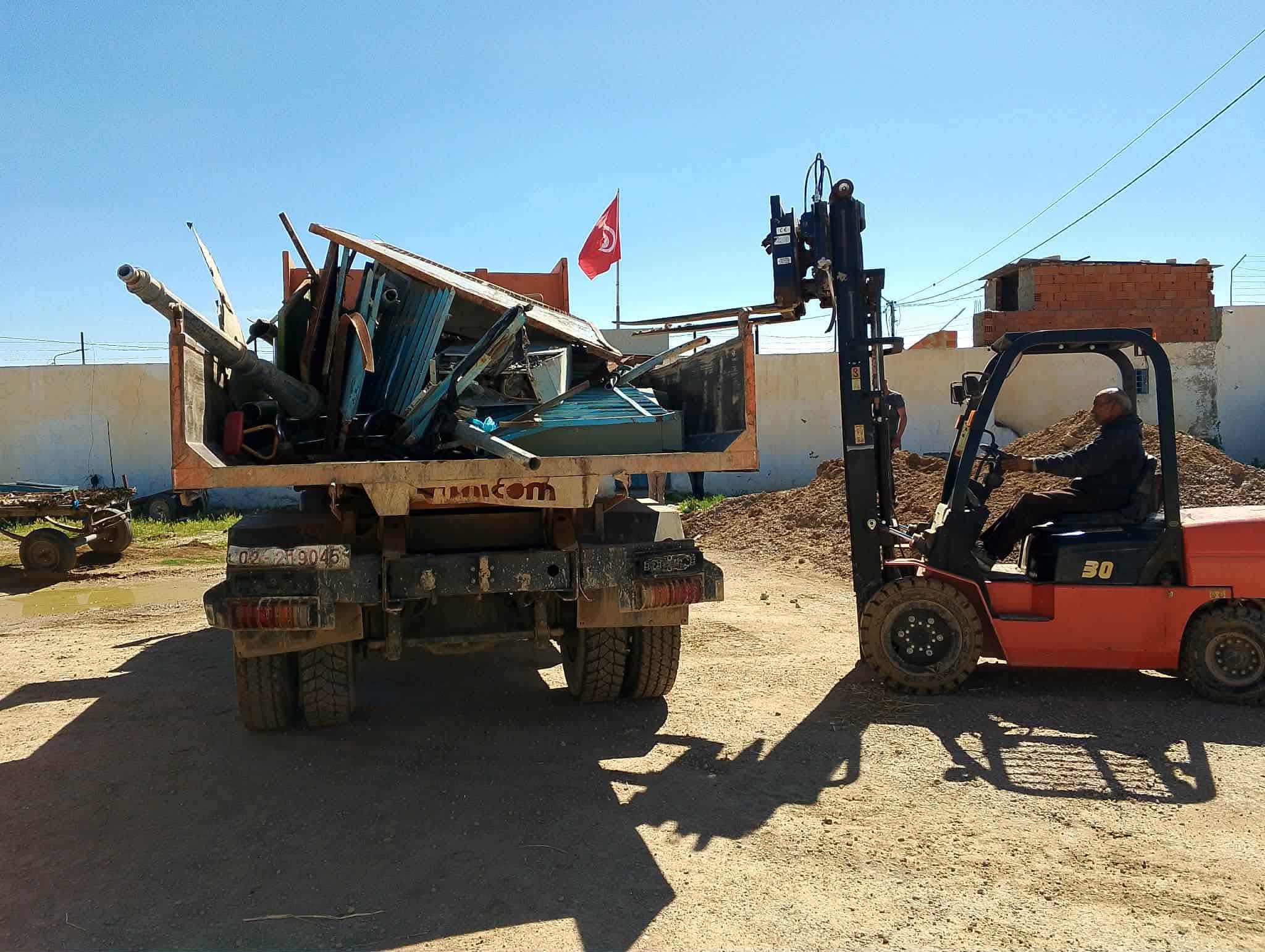 بوحجلة..انطلاق شحن المنقولات الحديدية غير الصالحة لفائدة شركة “الفولاذ”