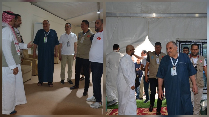 وزير الشؤون الدينية يتفقد جاهزية مخيمات الحجيج التونسيين في صعيد عرفة