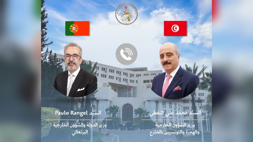  وزير  الخارجية يجري محادثة هاتفية مع نظيره البرتغالي