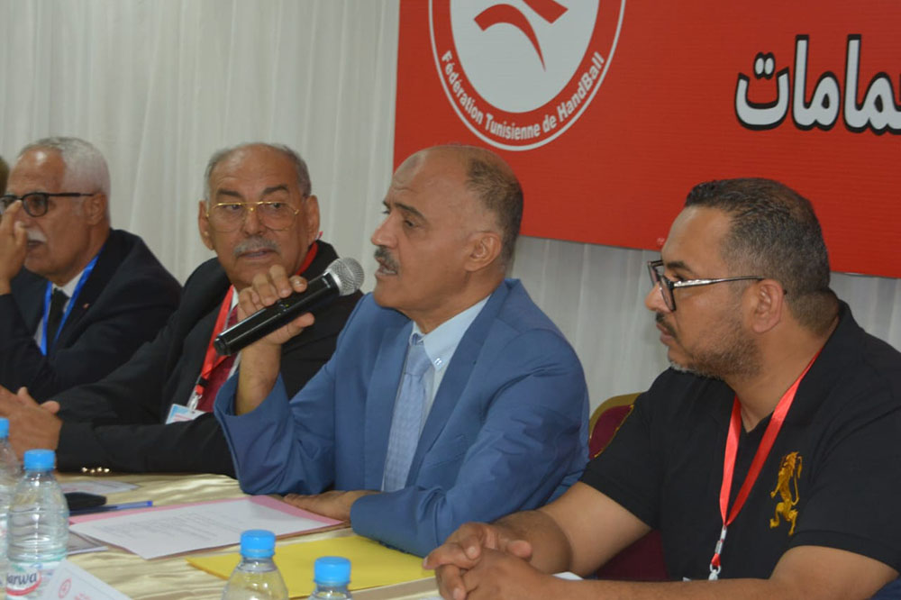🔴 من أجواء الجلسة العامة الانتخابية للجامعة التونسية لكرة اليد