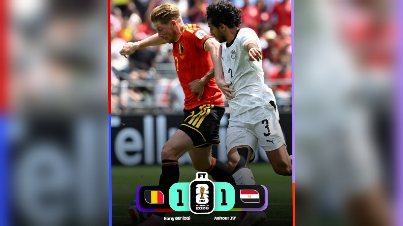 مونديال 2026.. المنتخب المصري يتعادل مع بلجيكيا 
