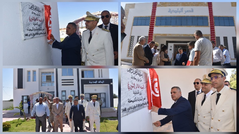 القيروان.. وزير الداخلية يدشن مقرات جديدة لبلديتي العين البيضاء والشبيكة 