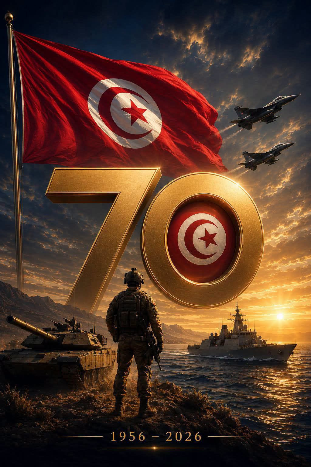 تونس تُحيي اليوم الذكرى 70 لانبعاث الجيش الوطني
