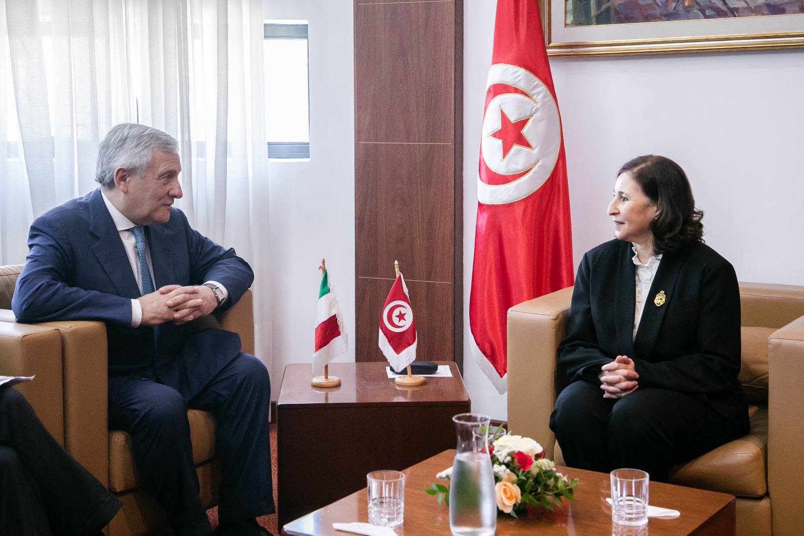 رئيسة الحكومة تلتقي نائب رئيس مجلس الوزراء ووزير الشؤون الخارجيّة والتعاون الدولي الإيطالي