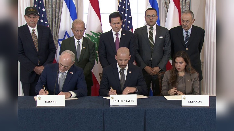 لبنان والاحتلال الإسرائيلي يوقعان على اتفاق إطاري برعاية أمريكية