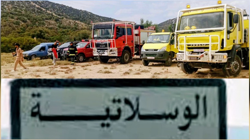 الوسلاتية.. أعوان الغابات والحماية المدنية يسيطرون على حريق جبل السرج بعد تدخل ميداني مكثف