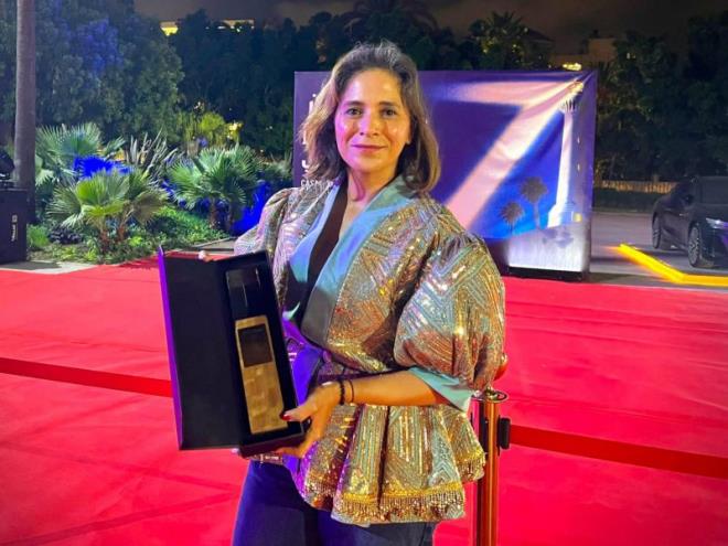 زينب المالكي تحرز جائزة أفضل ممثلة في مهرجان الدار البيضاء للفيلم العربي عن بطولتها للفيلم "كأن لم تكن"