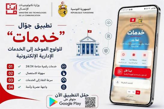 إطلاق الإصدار الأول من تطبيقة الجوال الوطنية للخدمات الإدارية الرقمية "خدمات"