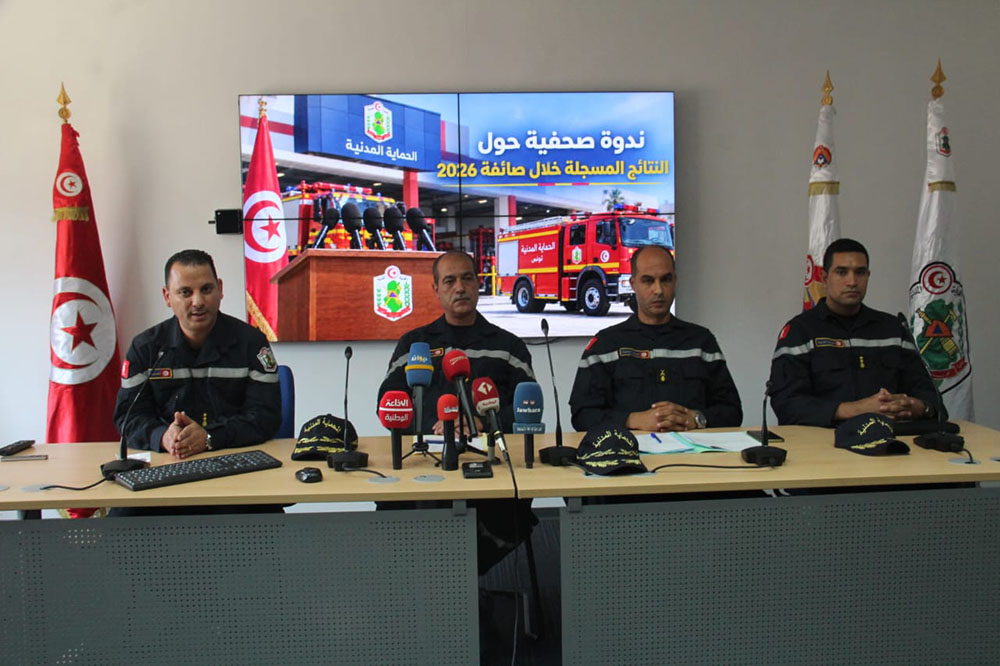 🔴ندوة صحفية لتقديم حصيلة جهود الحماية المدنية في الفترة الماضية