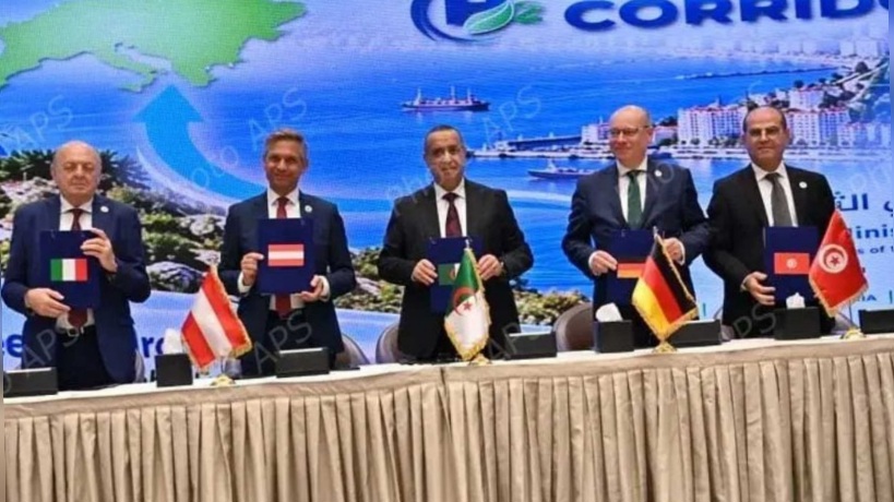 تونس توقع مع الجزائر وإيطاليا والنمسا وألمانيا على "إعلان الجزائر الوزاري" بشأن مشروع ممر الهيدروجين الجنوبي 