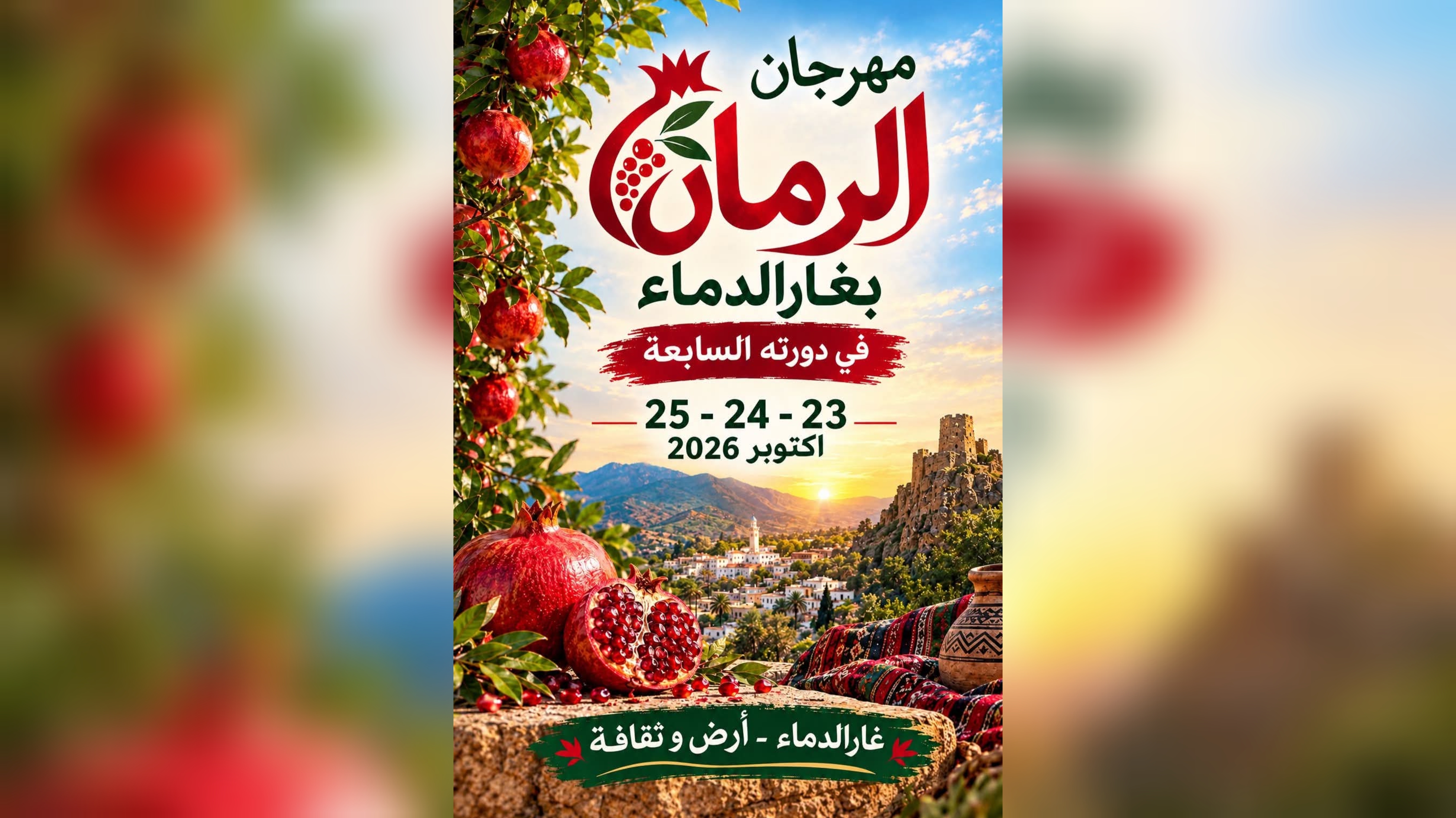   غار الدماء تستعد لاحتضان الدورة السابعة من مهرجان الرمان