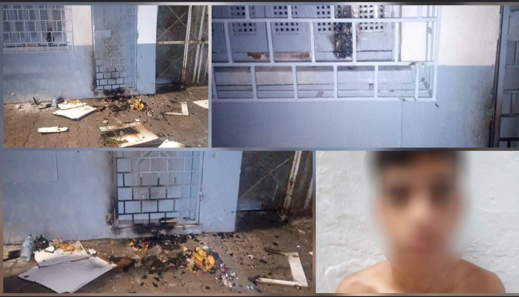 “مزطول” يضرم النار بمركز شرطة النجدة بمحطة الحبيب ثامر